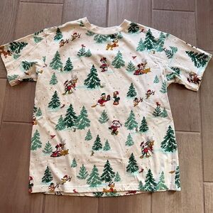 Official Disney Christmas Character Allover Print Holiday T-Shirt